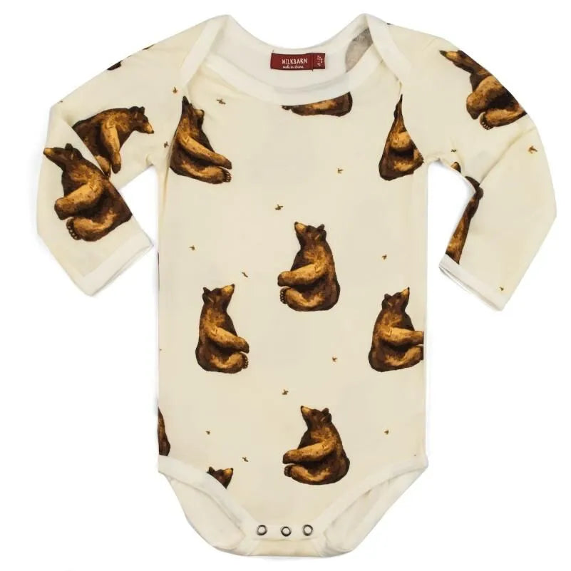 honey bear baby onesie