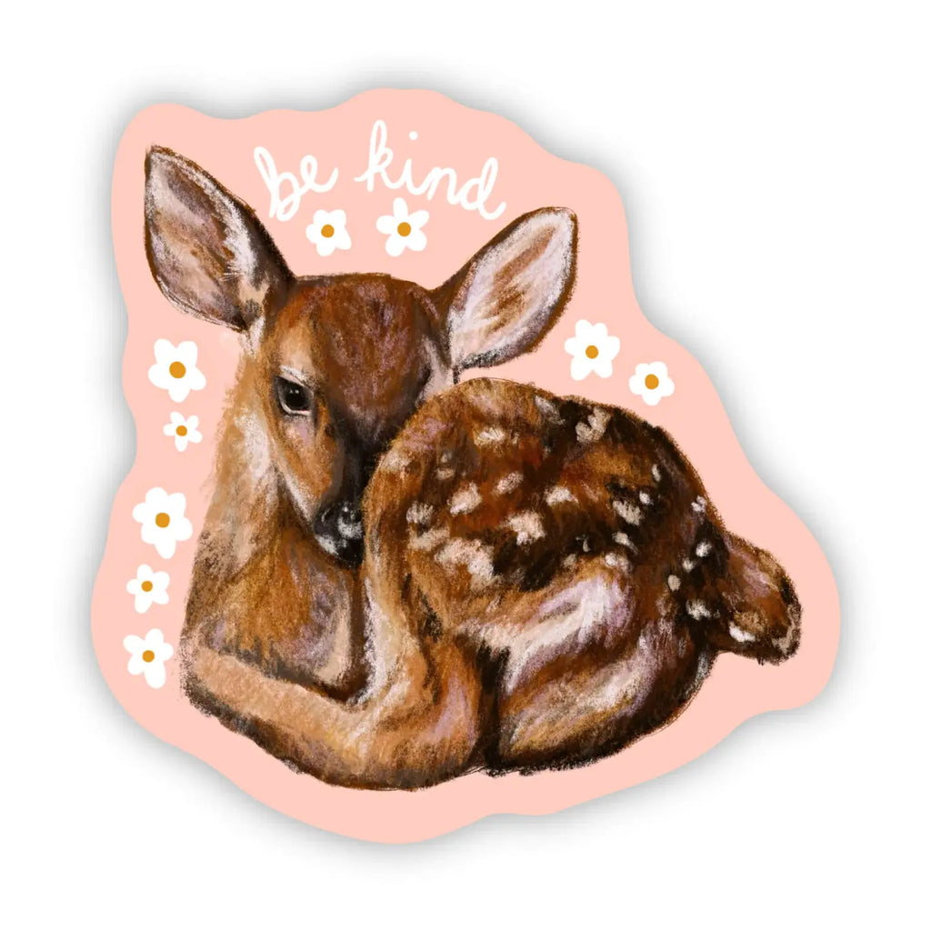 baby vintage style fawn sticker