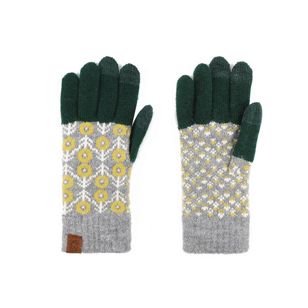 knitted gloves