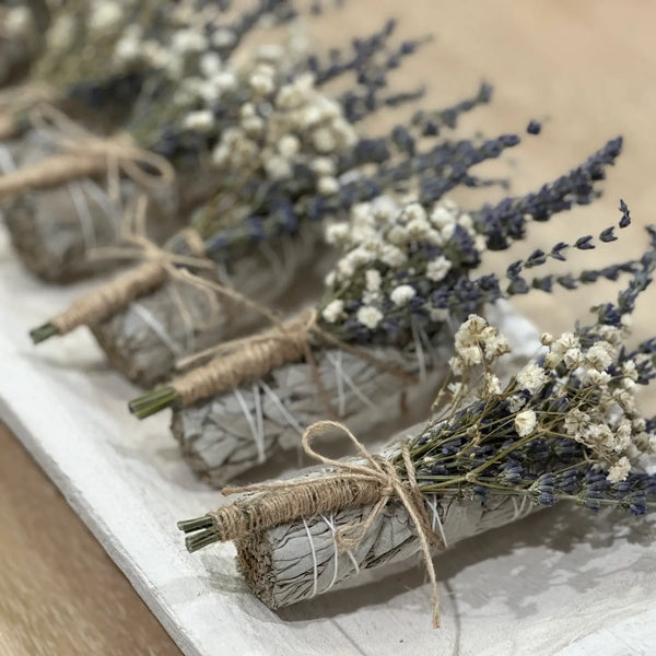 dried lavender and sage bundle