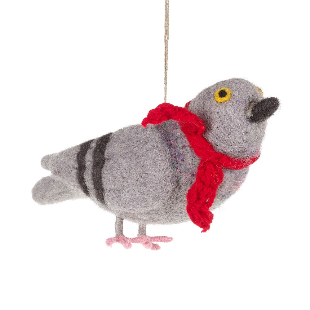 Pigeon in a scarf