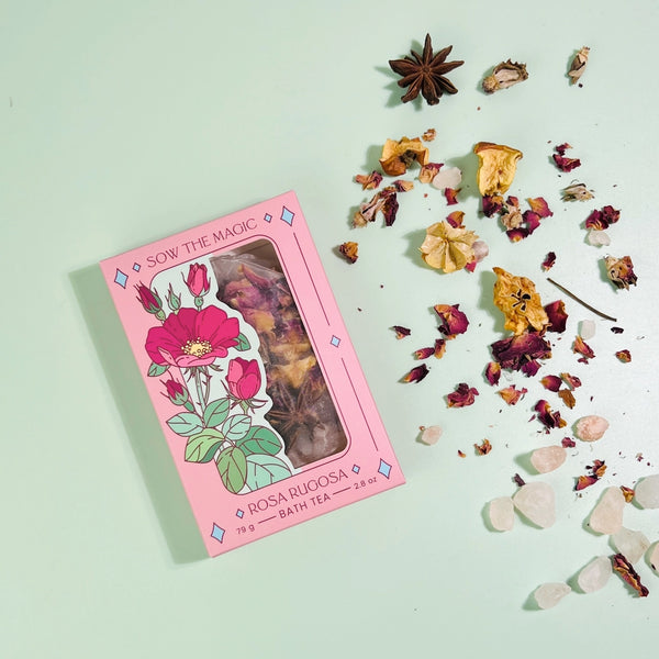botanical tea bath petals