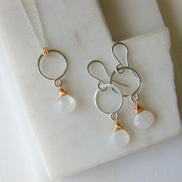 moonstone earring