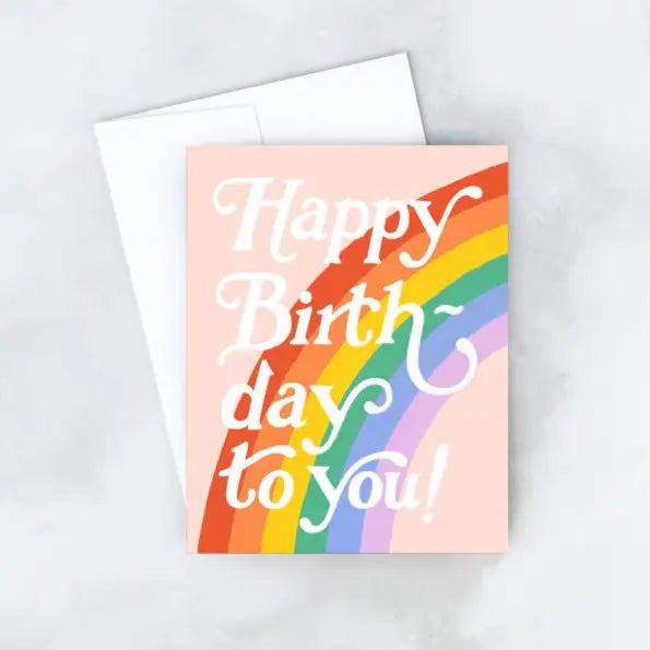 rainbow birthday card