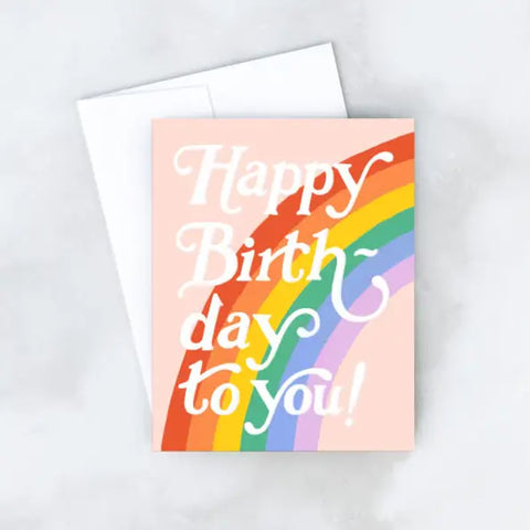 rainbow birthday card