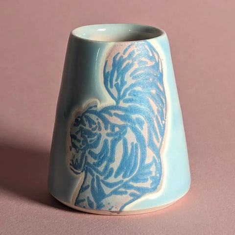 Tiger mini vase