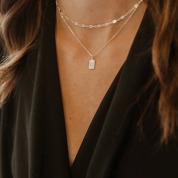 sterling silver dainty necklace