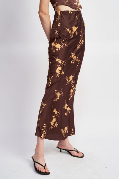 cleo high waisted maxi skirt