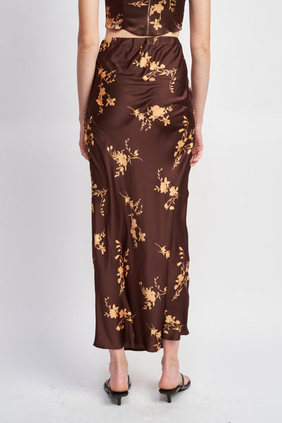 cleo high waisted maxi skirt
