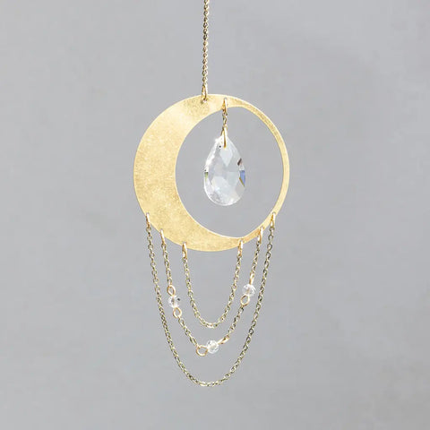 crescent moon mini suncatcher