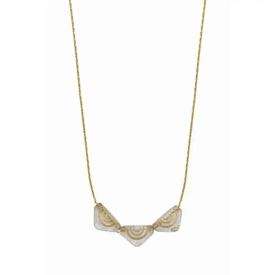 peaceful triple arch necklace