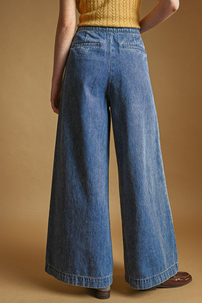 denim sailor pants