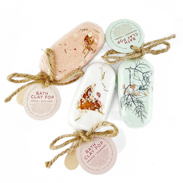 Peppermint + Fennel bath bomb pops