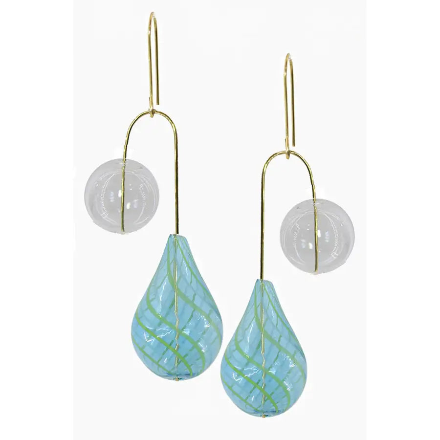 handblown glass earring