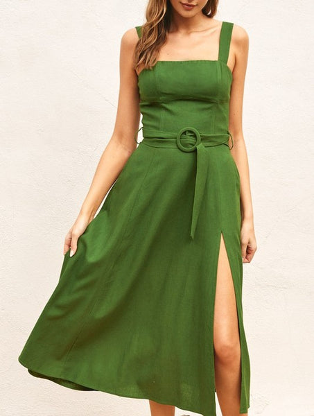 side tie dress