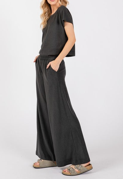 ellie brushed knit pants