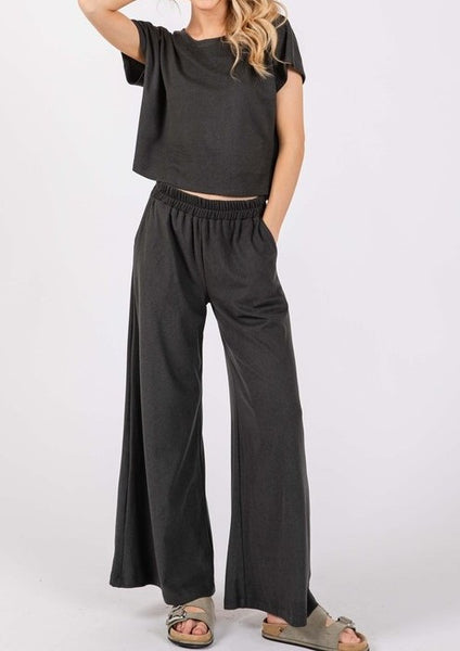 ellie brushed knit pants