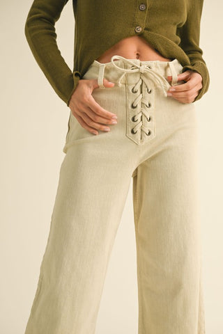 hudson lace up jeans