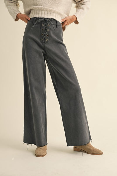 hudson lace up jeans
