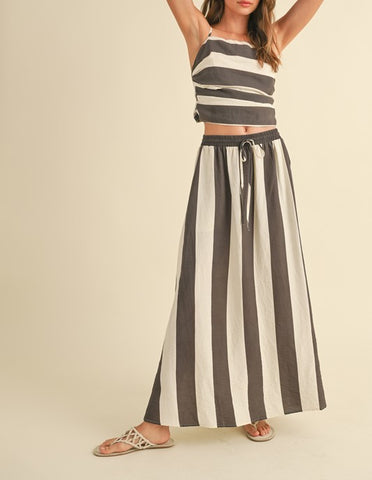 striped tie top