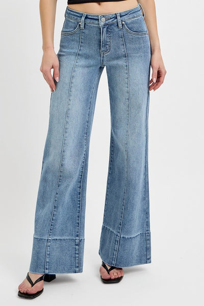 wide flare jeans