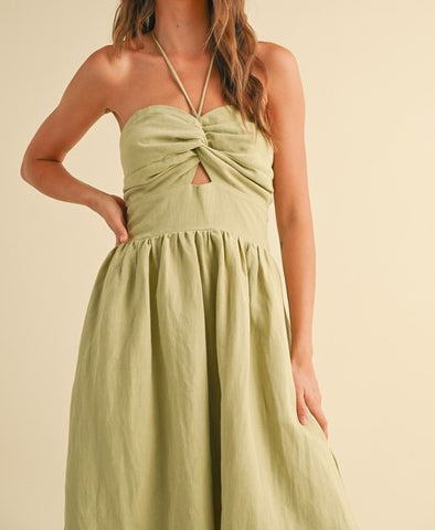 halter neck dress