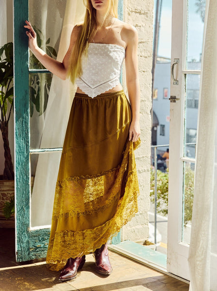 satin midi skirt