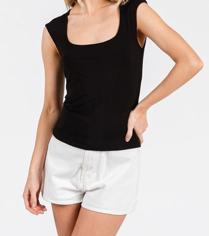 square neck top
