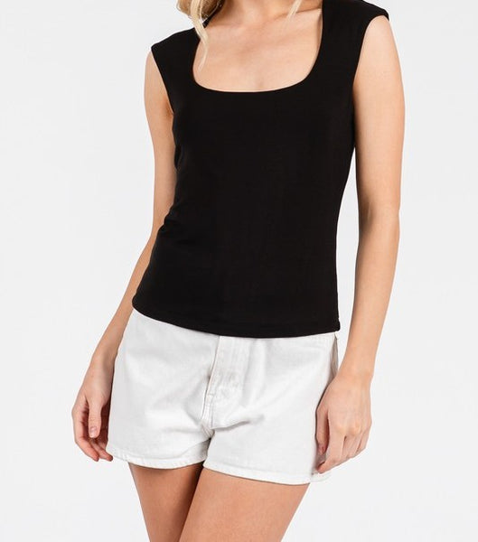 square neck top