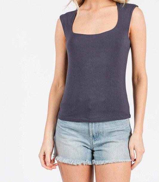square neck top