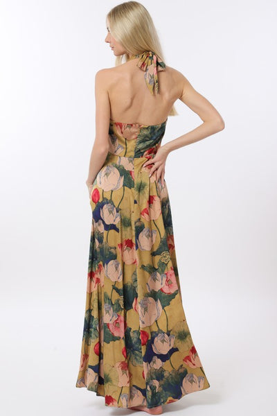 halter maxi dress