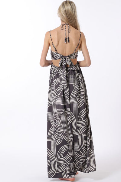black maxi dress