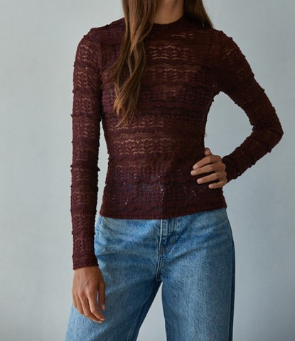 little bit of lace top