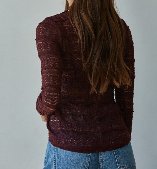 little bit of lace top