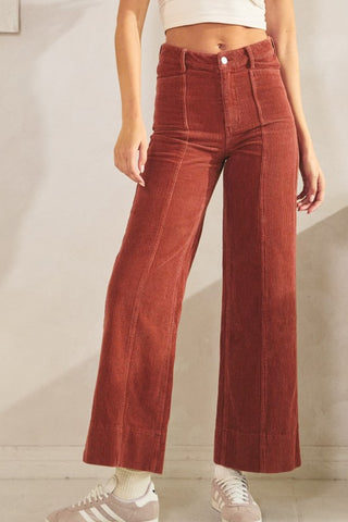 burgundy pants