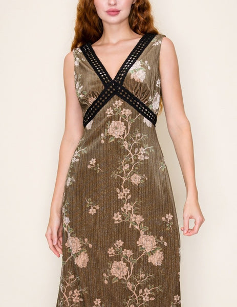 velvet gold and blush dress