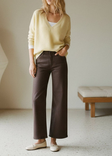 chocolate denim jeans