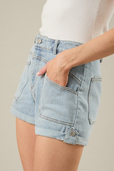 denim shorts