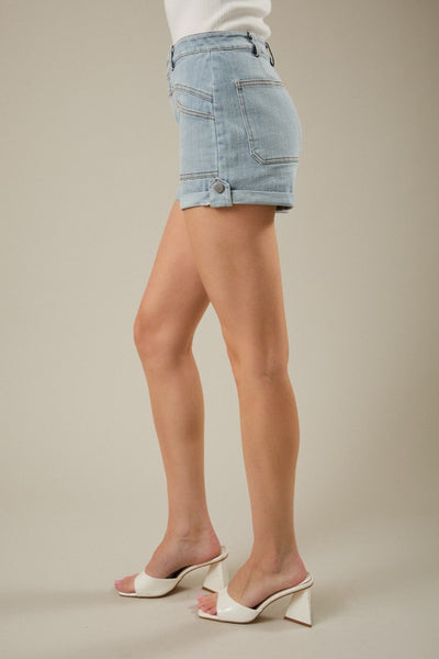 denim shorts