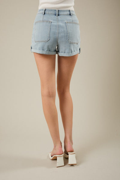 denim shorts