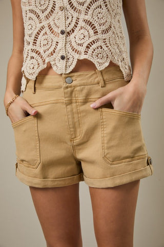 twill shorts