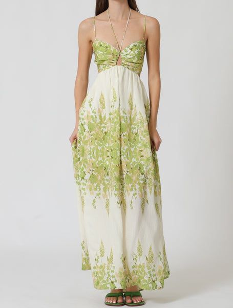 open back floral maxi dress