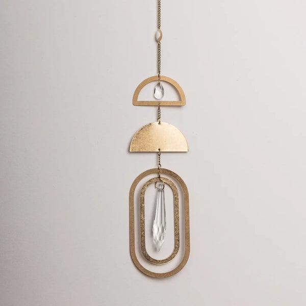 brass suncatcher with mother of pearl