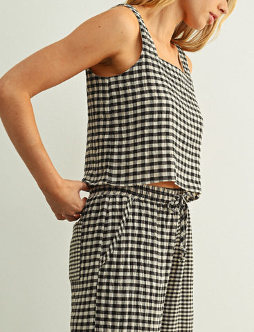 gingham crop top