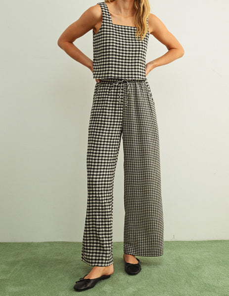gingham crop top