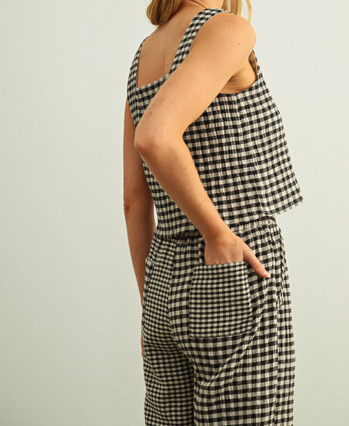 gingham crop top