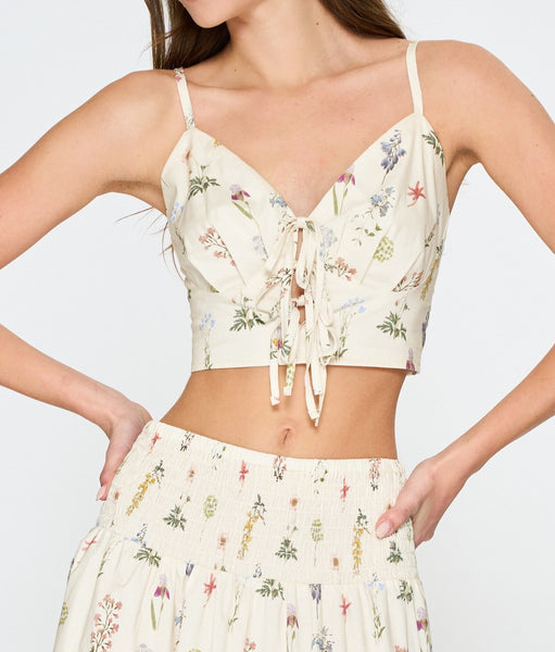 floral crop top