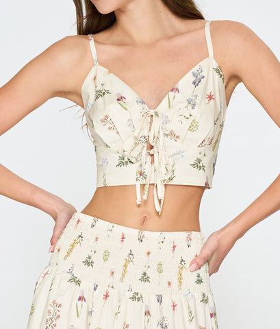 floral crop top