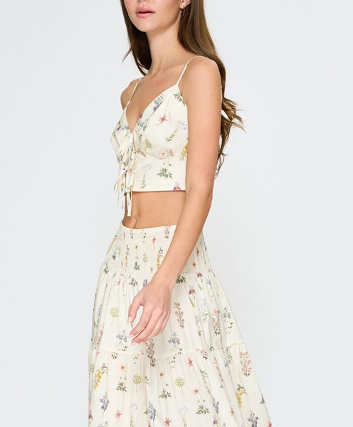 floral crop top