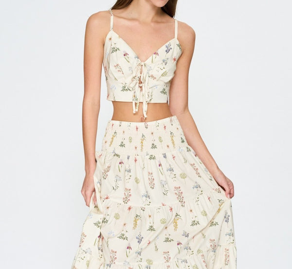 floral crop top